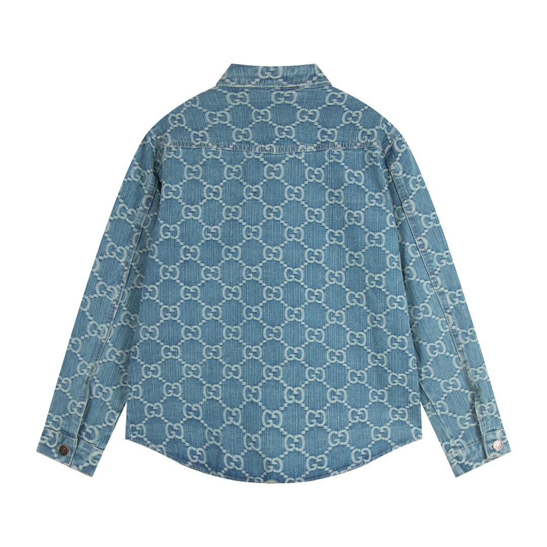 Gucci GG Monogram Denim Shirt - DesignerGu