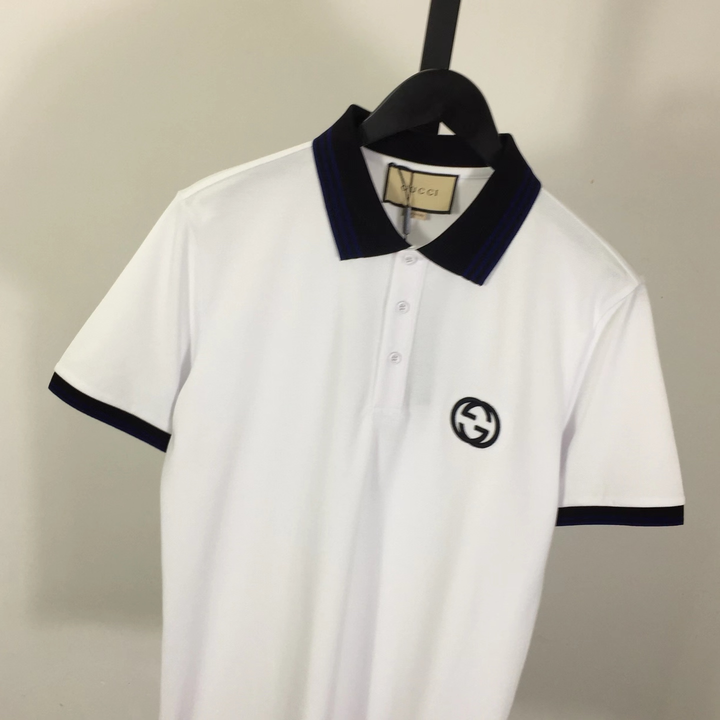 Gucci Interlocking G piqué polo shirt - DesignerGu