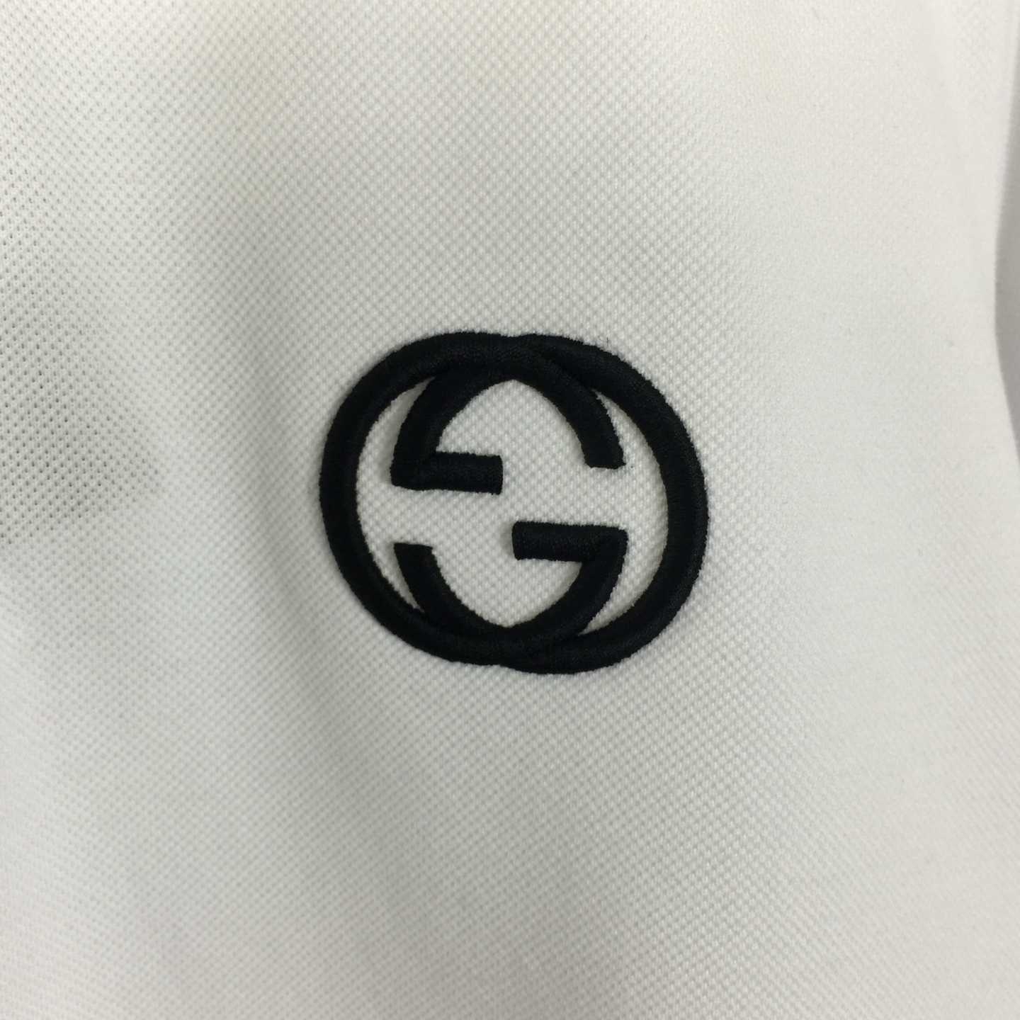 Gucci Interlocking G piqué polo shirt - DesignerGu