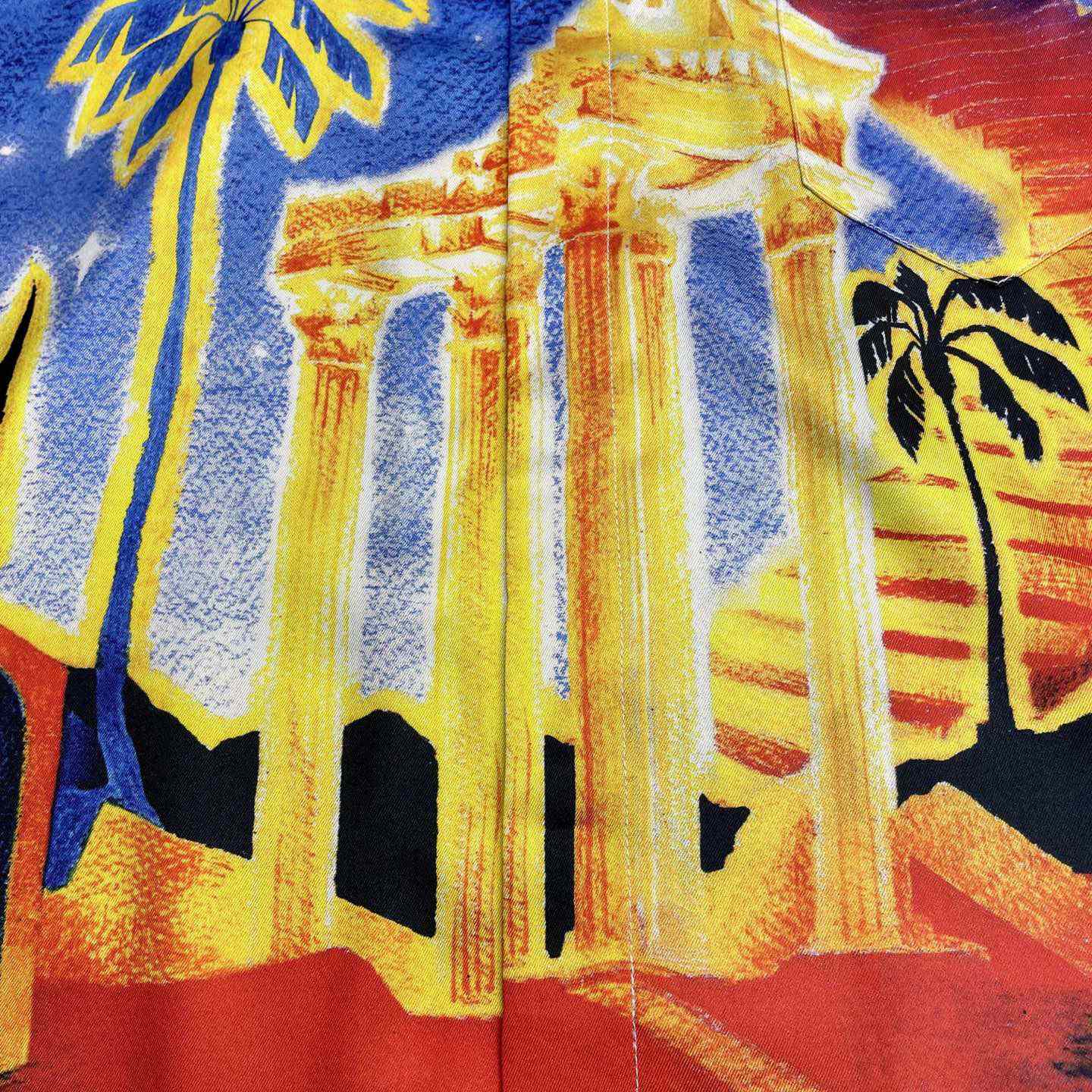 Casablanca Midnight Acropolis Silk Shirt   CA3530 - 