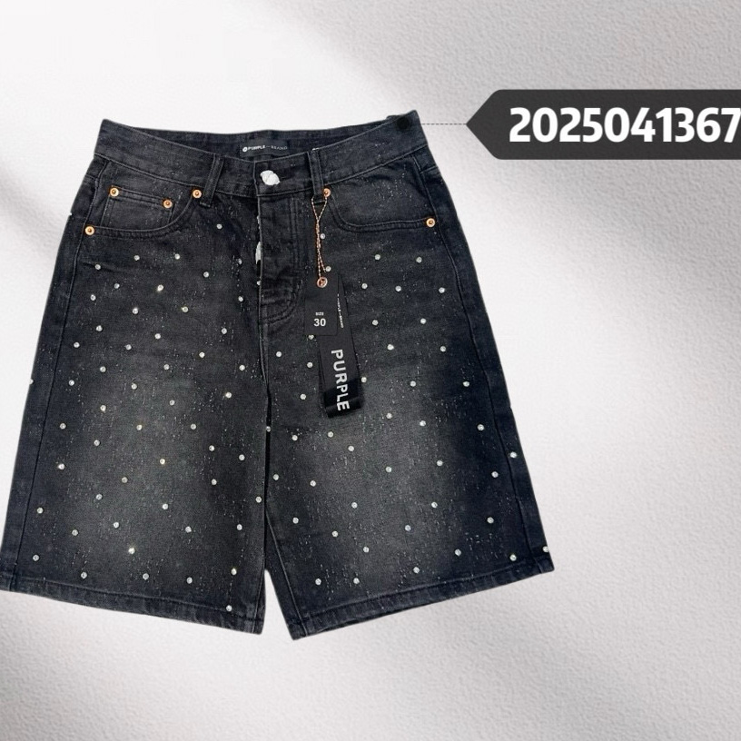 Purple-Brand Denim Shorts    1367 - DesignerGu