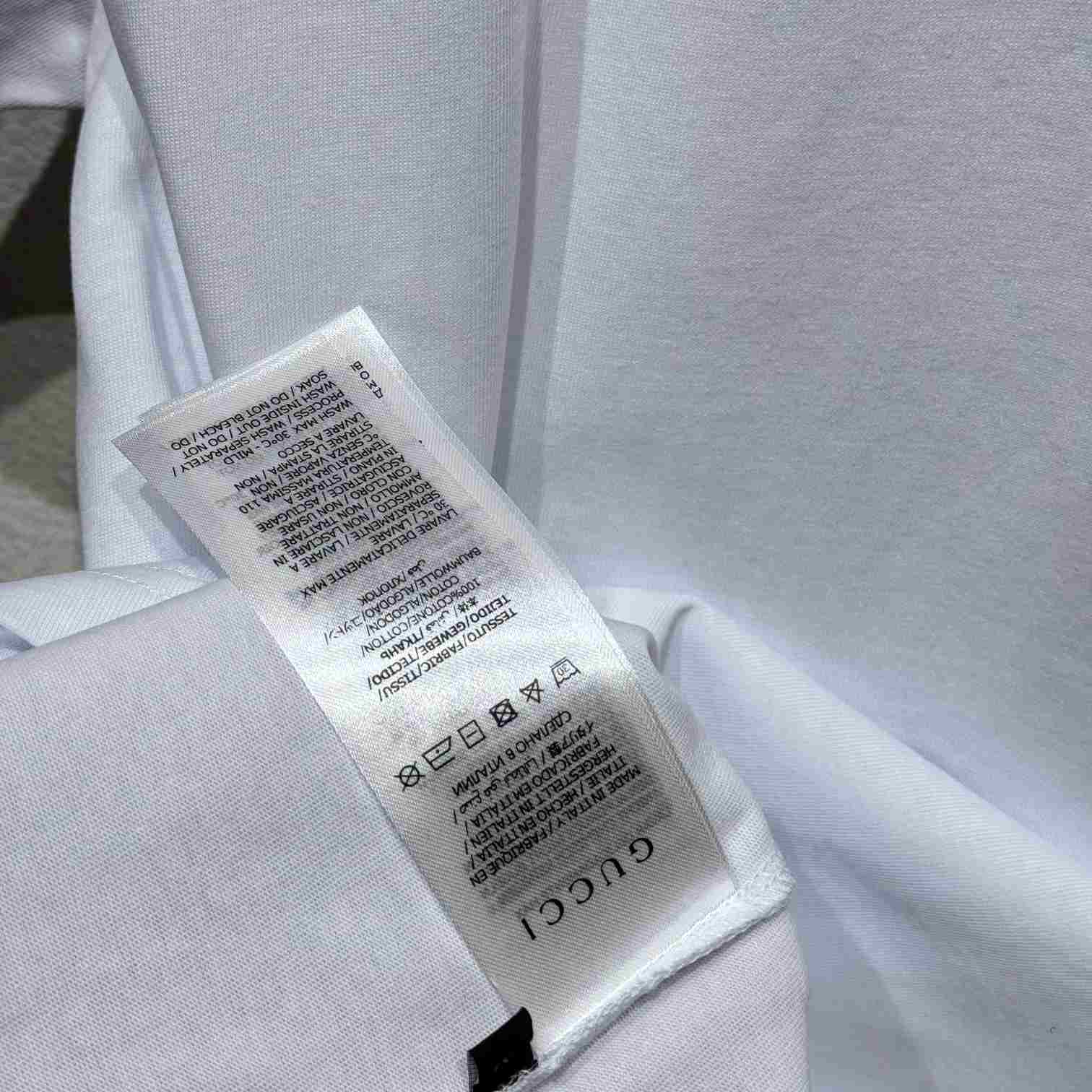 Gucci Cotton Jersey T-shirt With Embroidery  - DesignerGu