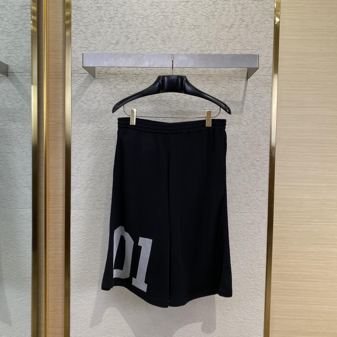 Balenciaga Basketball Series - Shorts In Black And White - DesignerGu