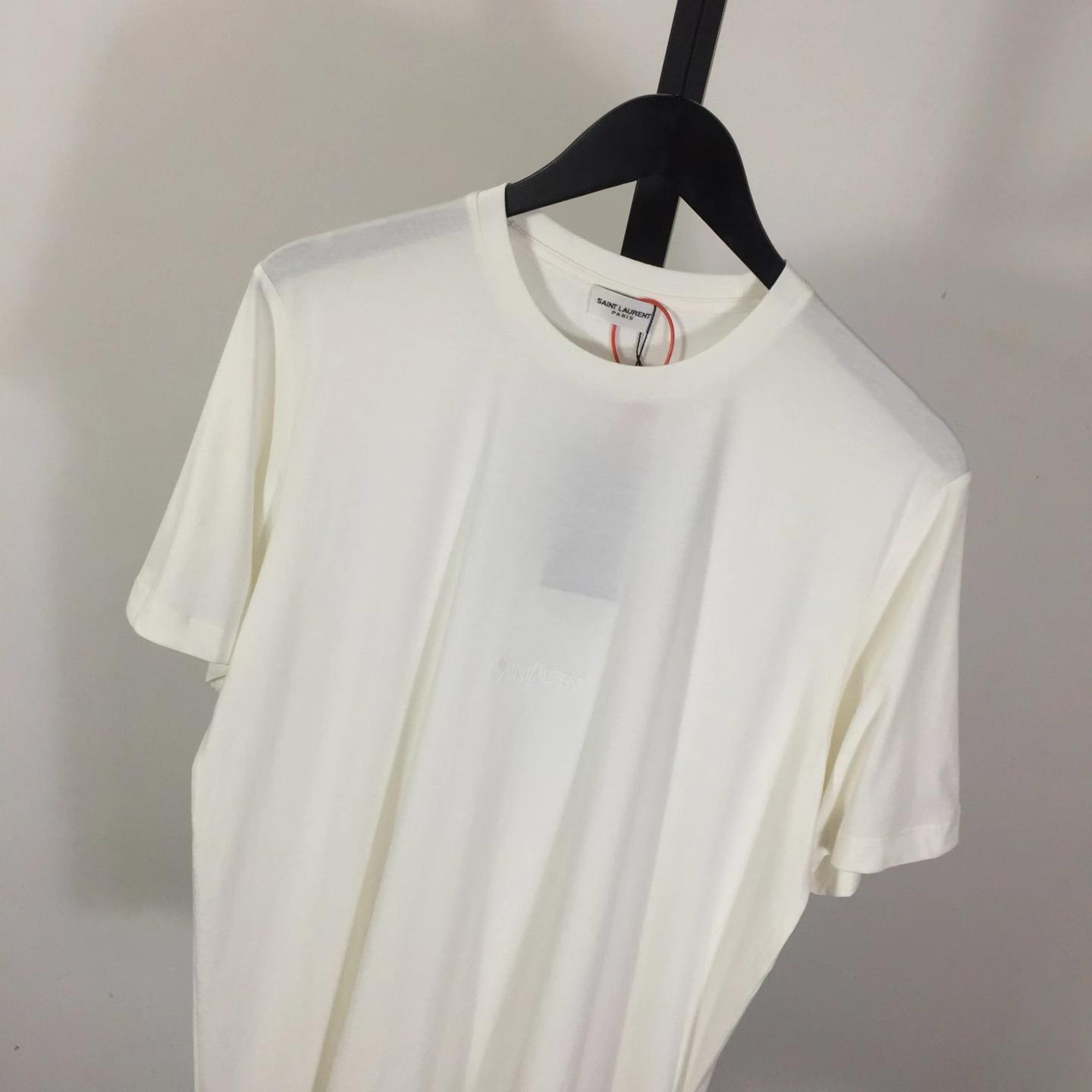 Saint Laurent Cotton-jersey T-shirt  - DesignerGu