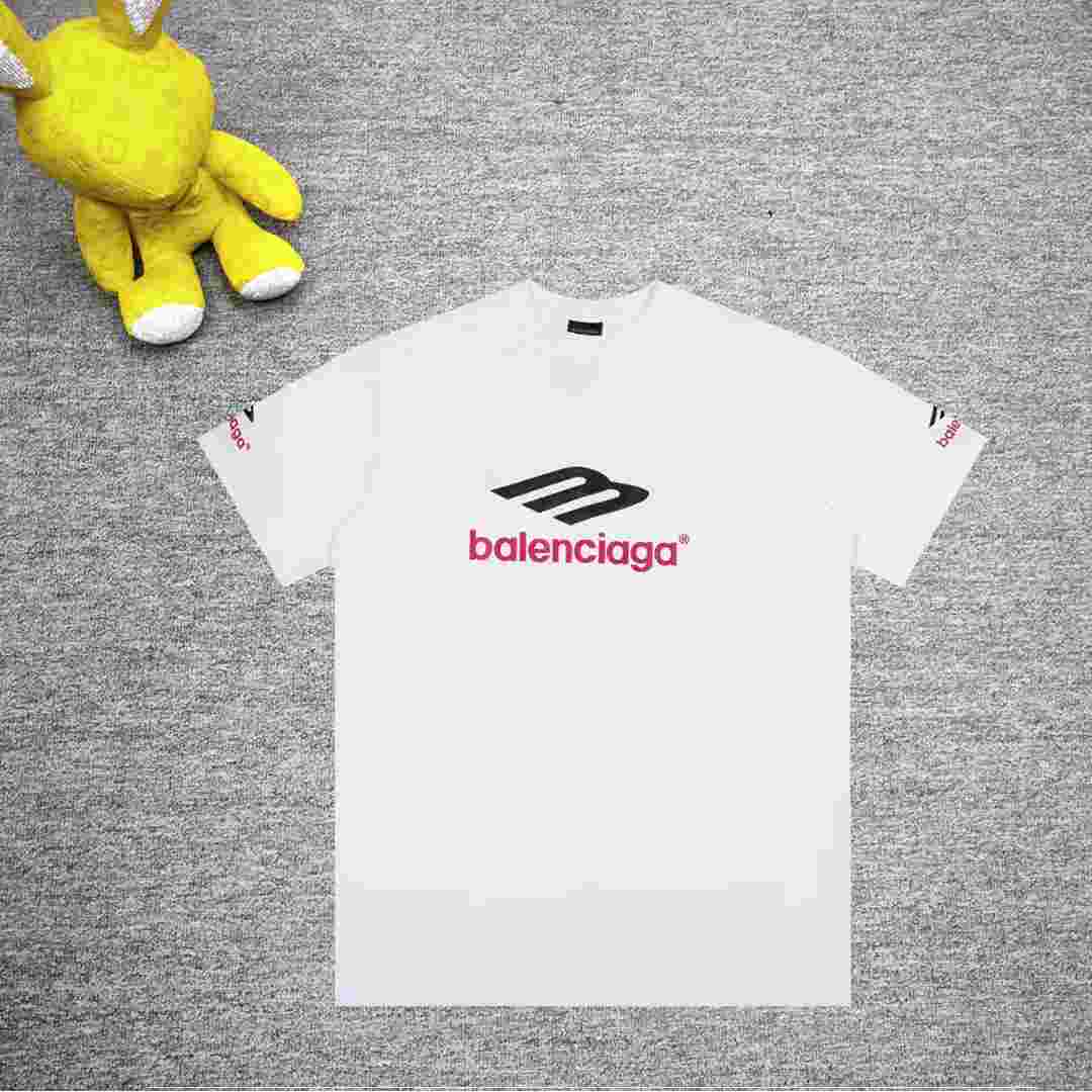 Balenciaga 3B Sports Icon T-Shirt Medium Fit In White - DesignerGu