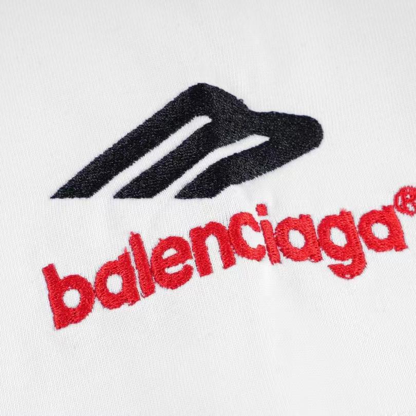 Balenciaga 3B Sports Icon T-Shirt Medium Fit In White - DesignerGu