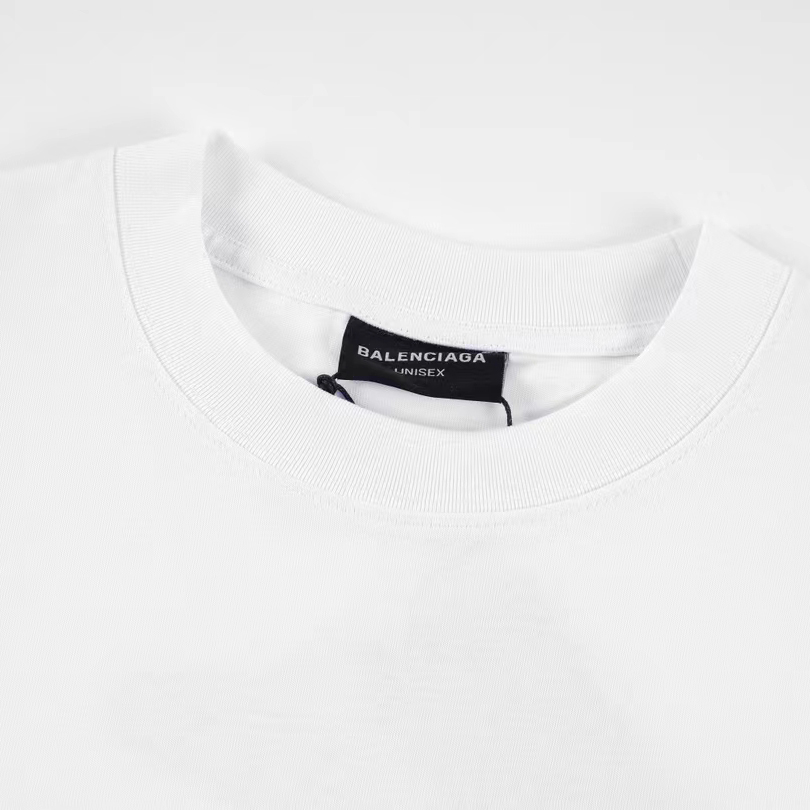 Balenciaga 3B Sports Icon T-Shirt Medium Fit In White - DesignerGu