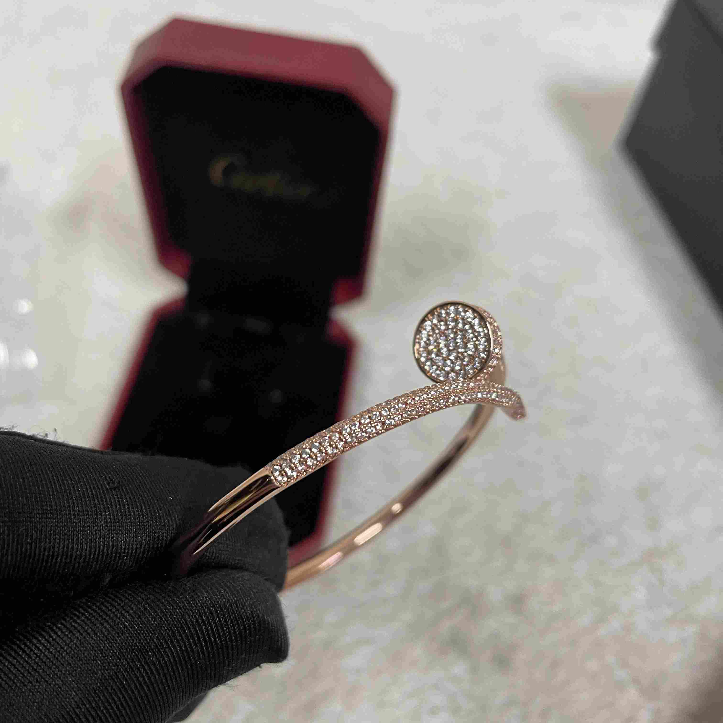 Cartier Juste un Clou Diamond Bracelets Rose Gold - 