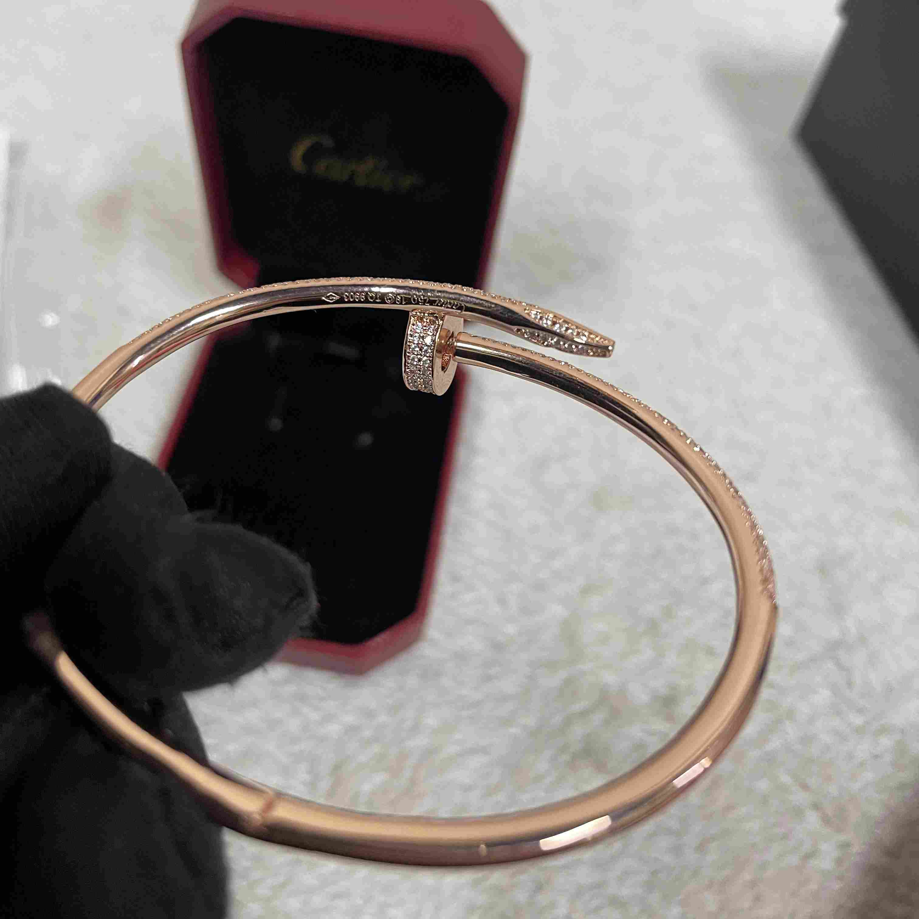 Cartier Juste un Clou Diamond Bracelets Rose Gold - 