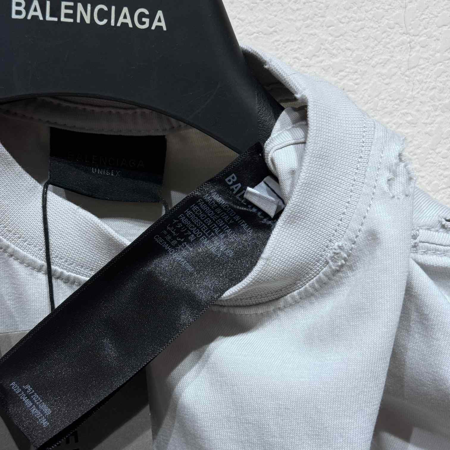 Balenciaga Optical T-Shirt Oversized In White - DesignerGu
