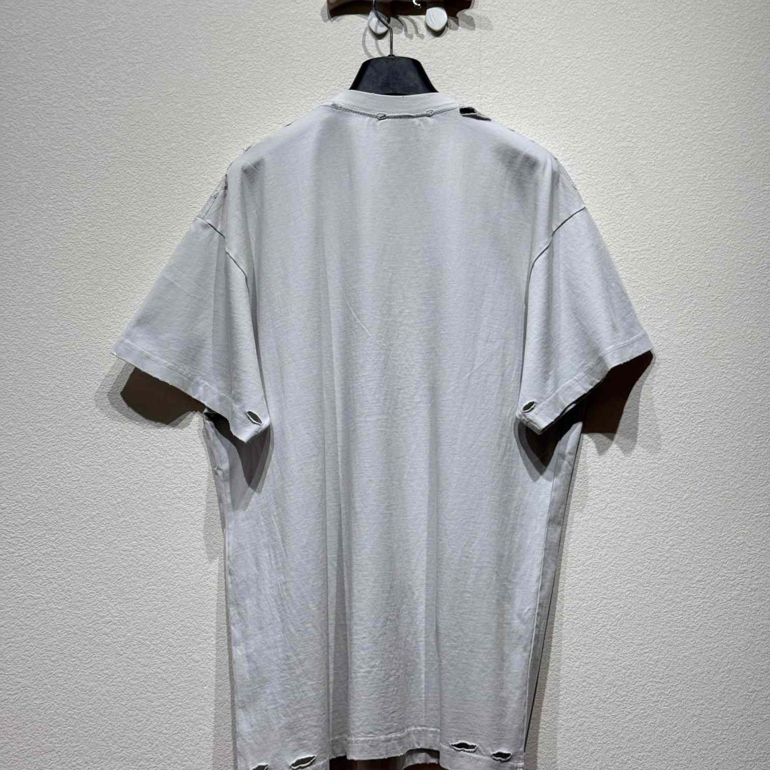 Balenciaga Optical T-Shirt Oversized In White - DesignerGu