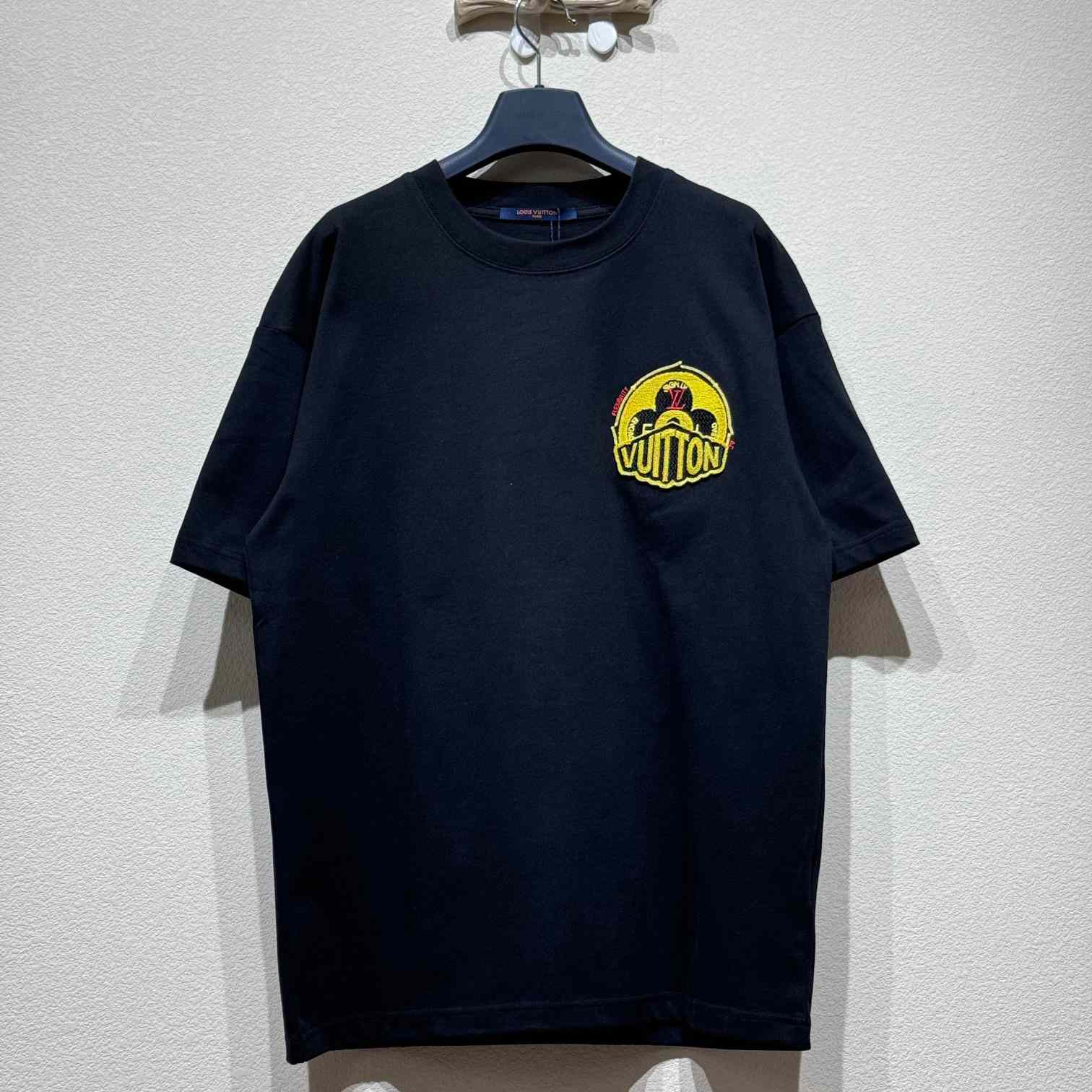 Louis Vuitton Short-Sleeved Cotton Crewneck    - DesignerGu