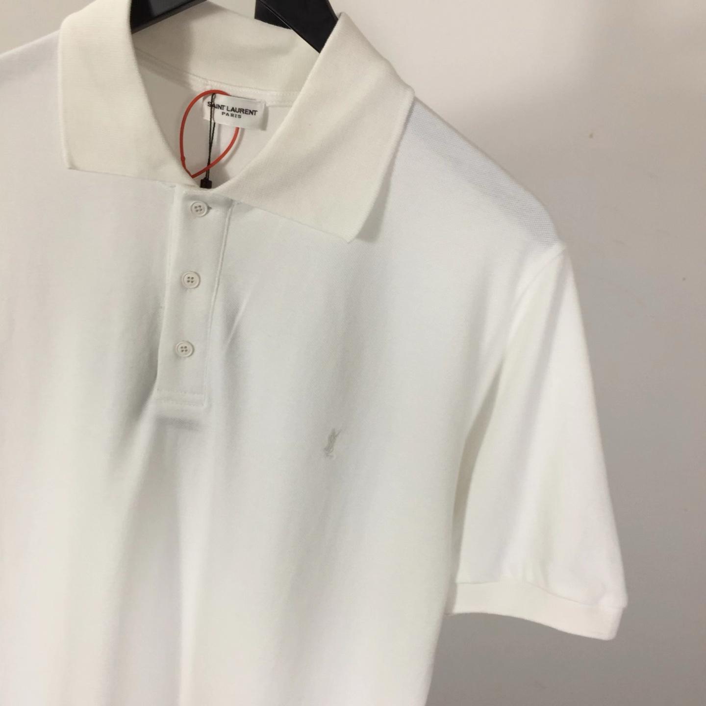 Saint Laurent Wool Knit Polo Top  - DesignerGu