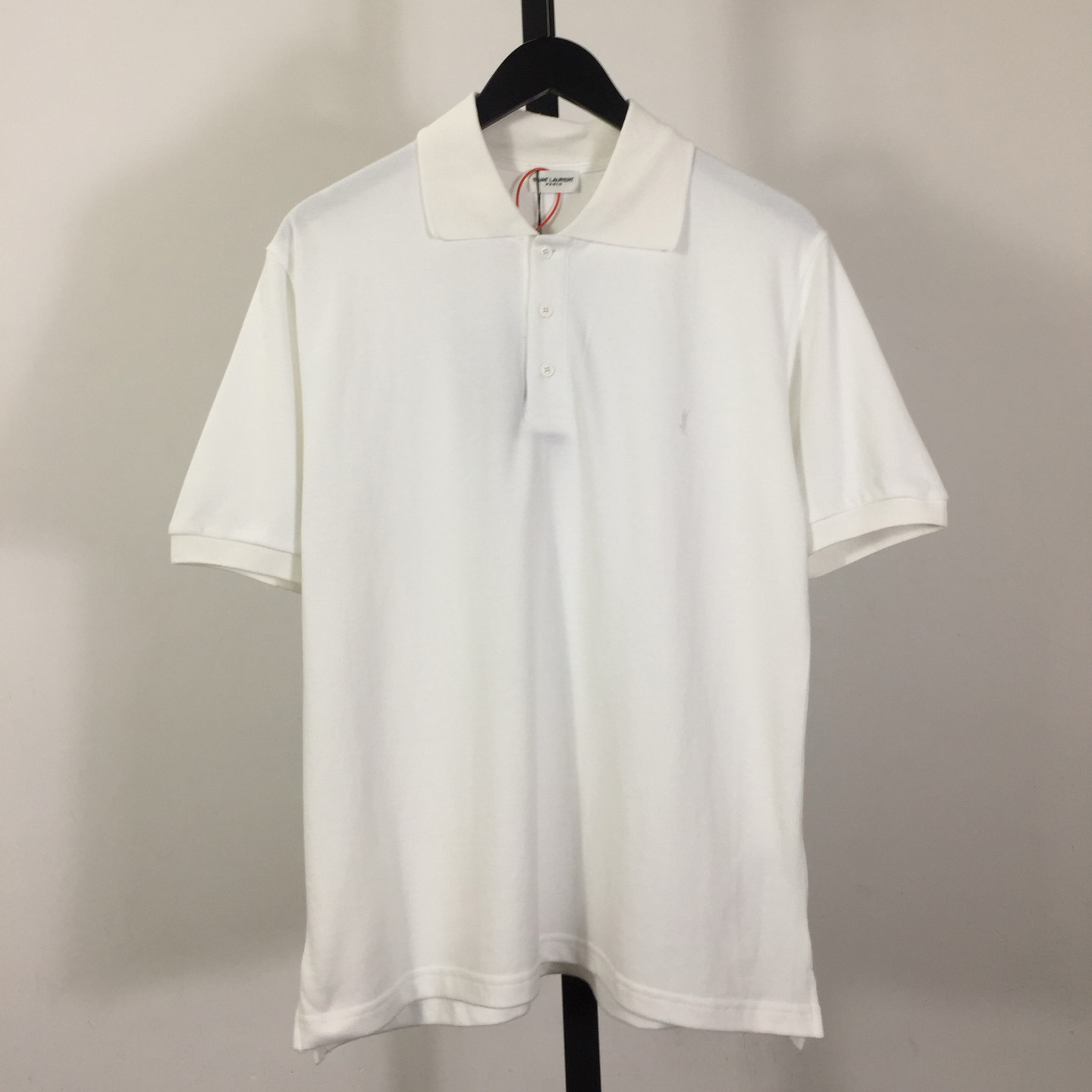 Saint Laurent Wool Knit Polo Top  - DesignerGu