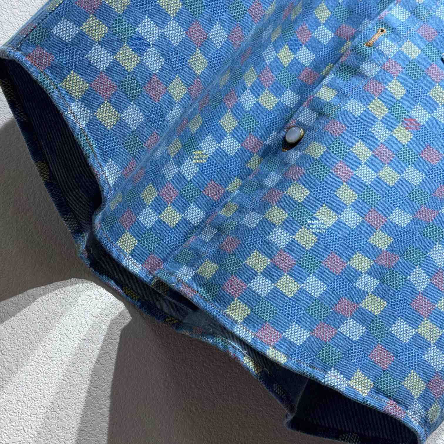 Louis Vuitton Damier Short-Sleeved Shirt  - DesignerGu