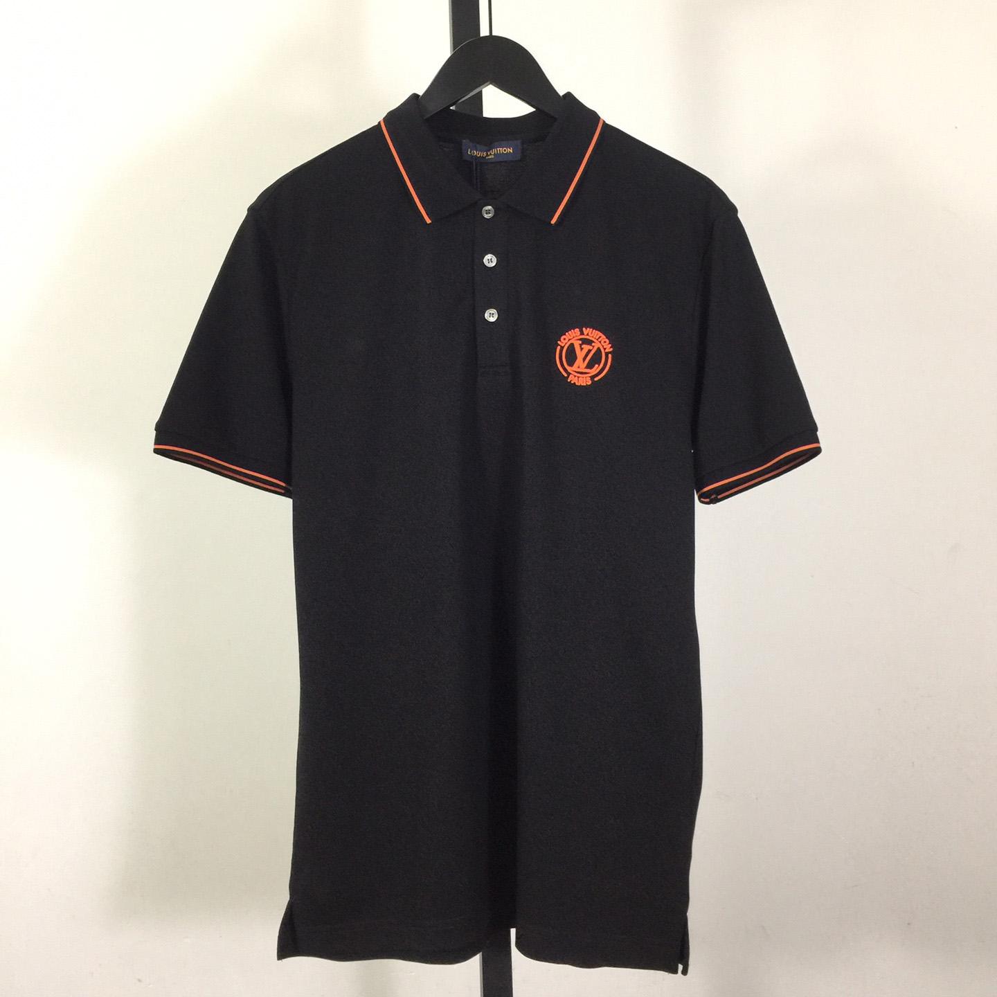 Louis Vuitton Short-Sleeved Cotton Polo Shirt    - DesignerGu