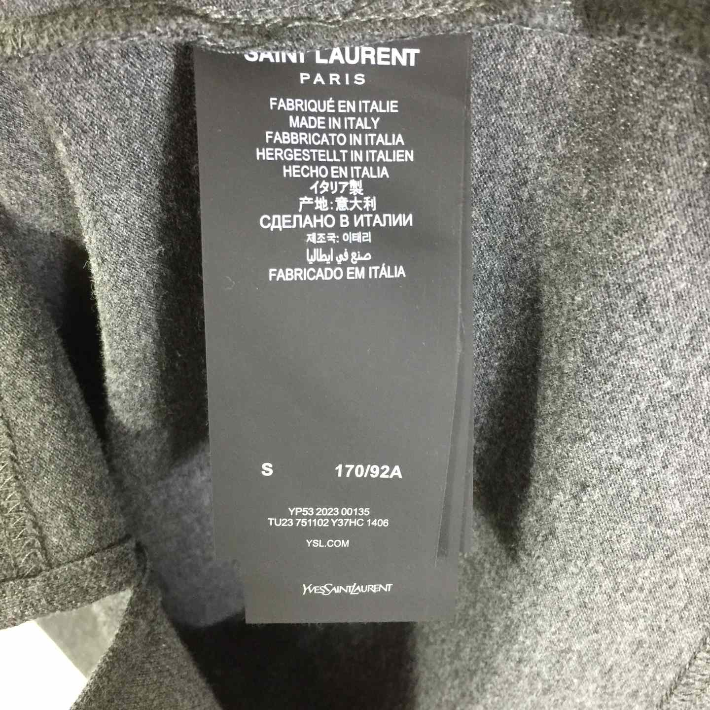 Saint Laurent Wool Knit Polo Top  - DesignerGu