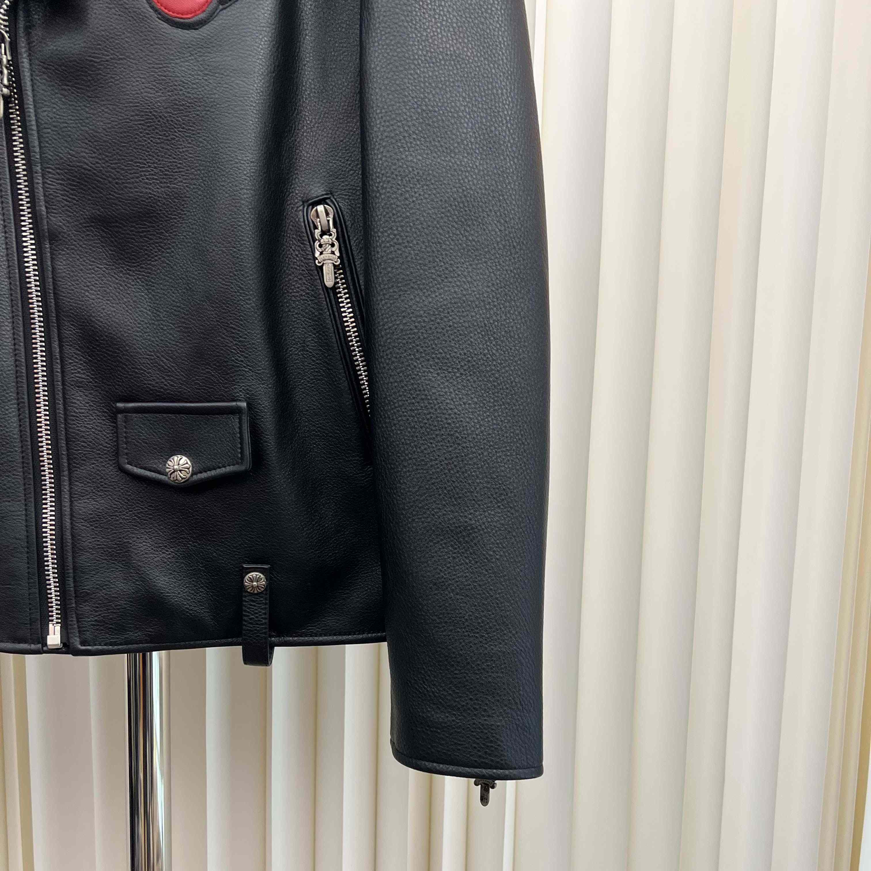 Chrome Hearts Leather Jacket - DesignerGu