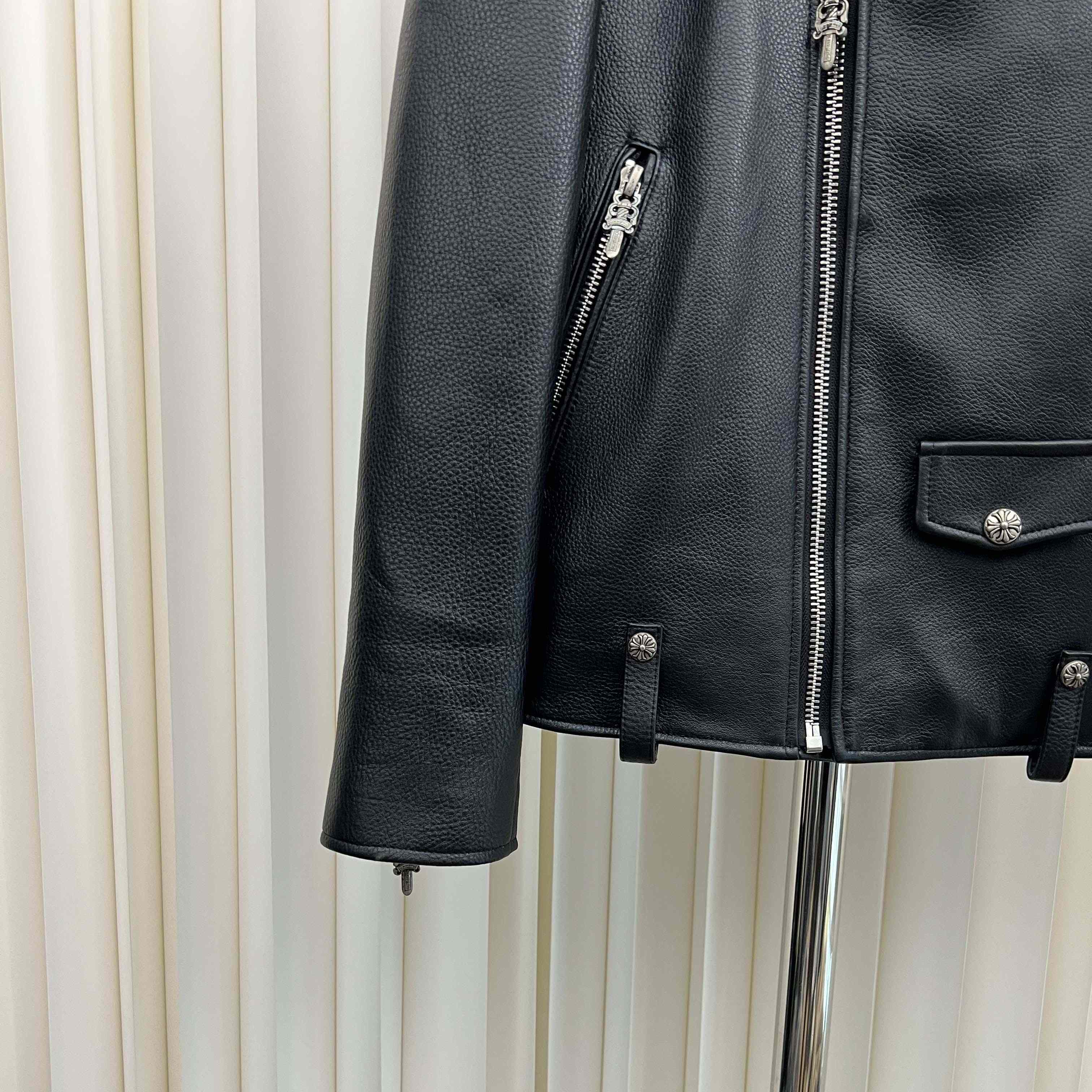 Chrome Hearts Leather Jacket - DesignerGu