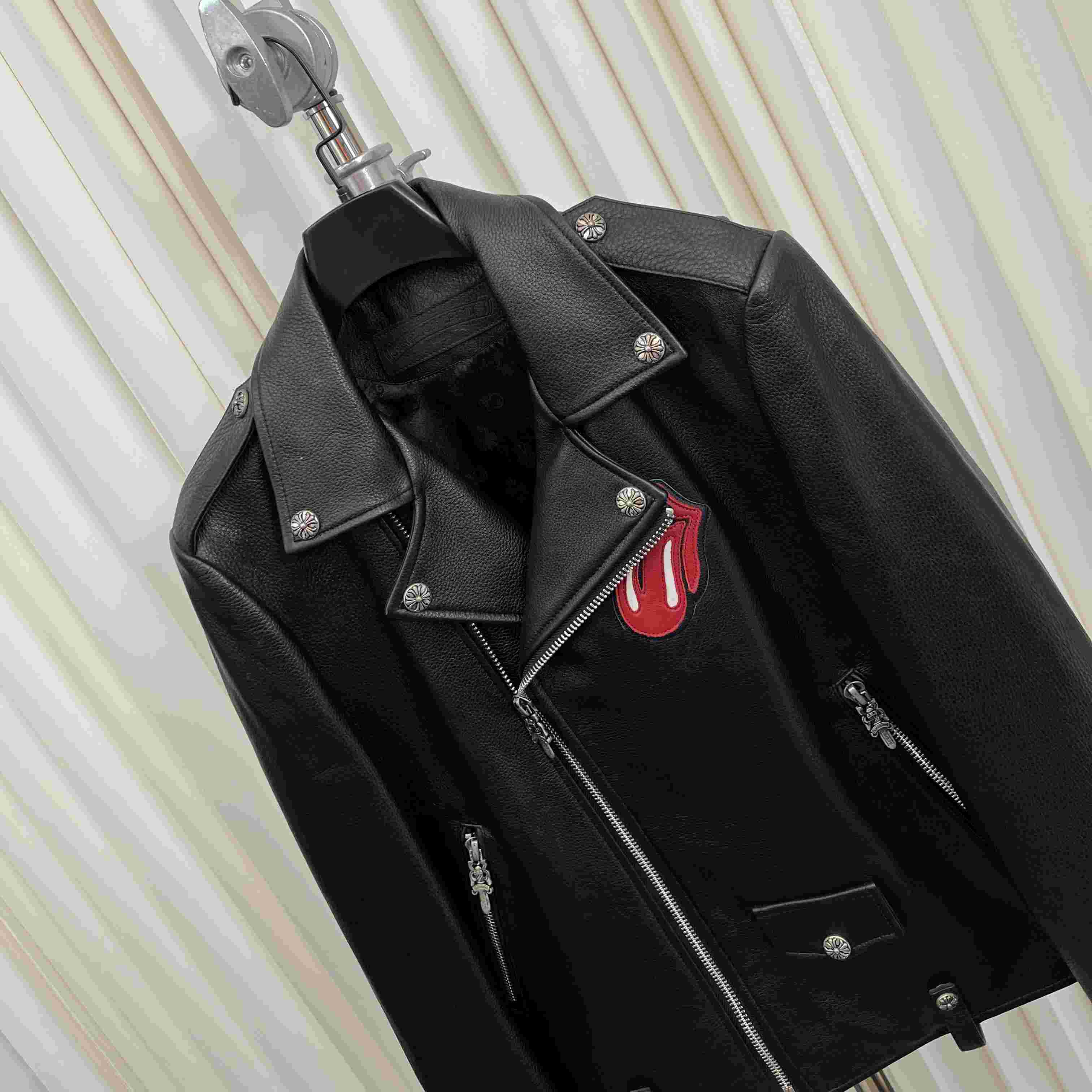 Chrome Hearts Leather Jacket - DesignerGu