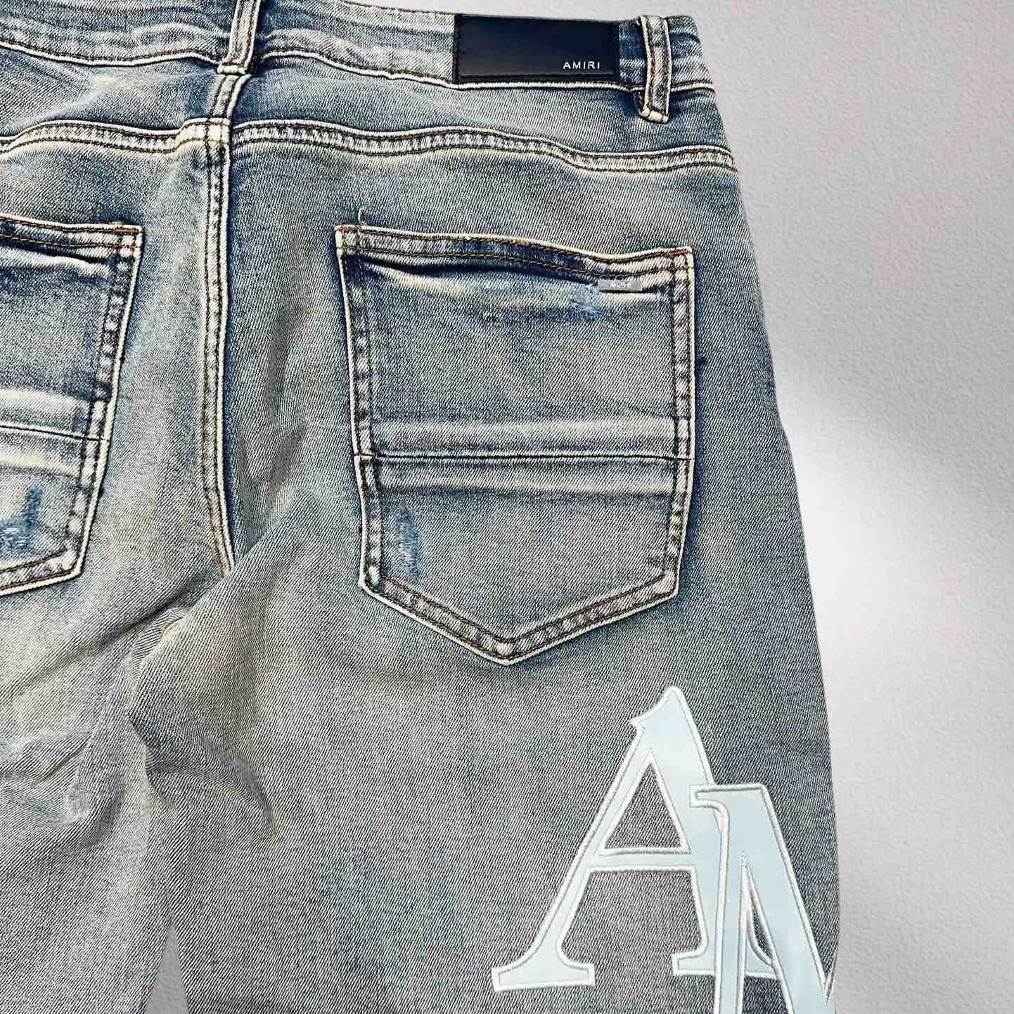 Amiri Denim Shorts     8005 - DesignerGu
