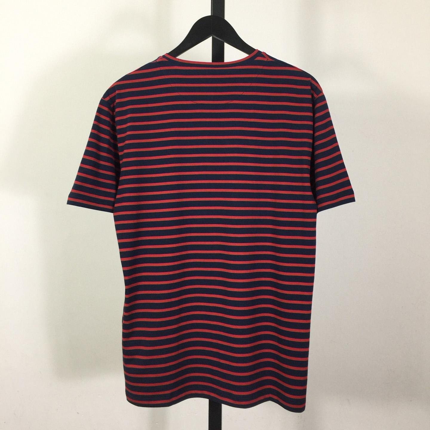 Prada Striped Cotton T-shirt  - DesignerGu