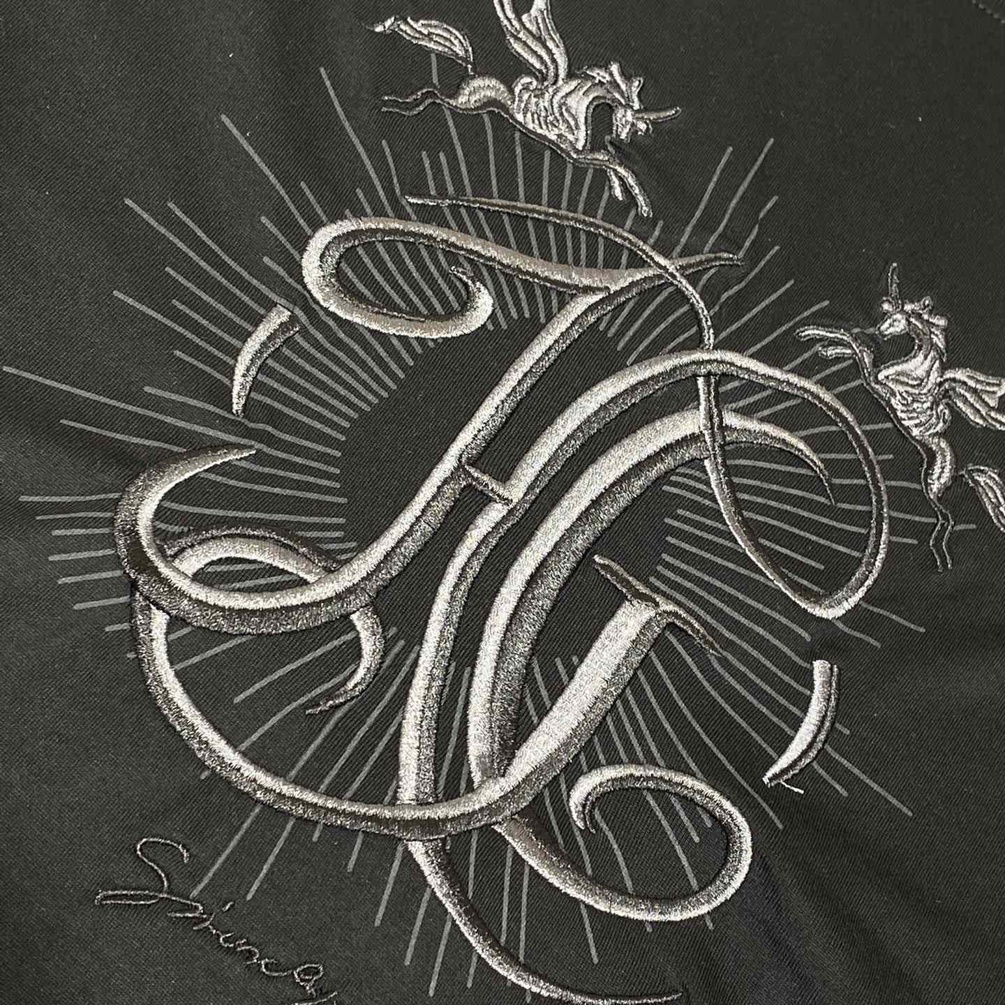 Givenchy T-shirt In Cotton With HG Embroidery - DesignerGu