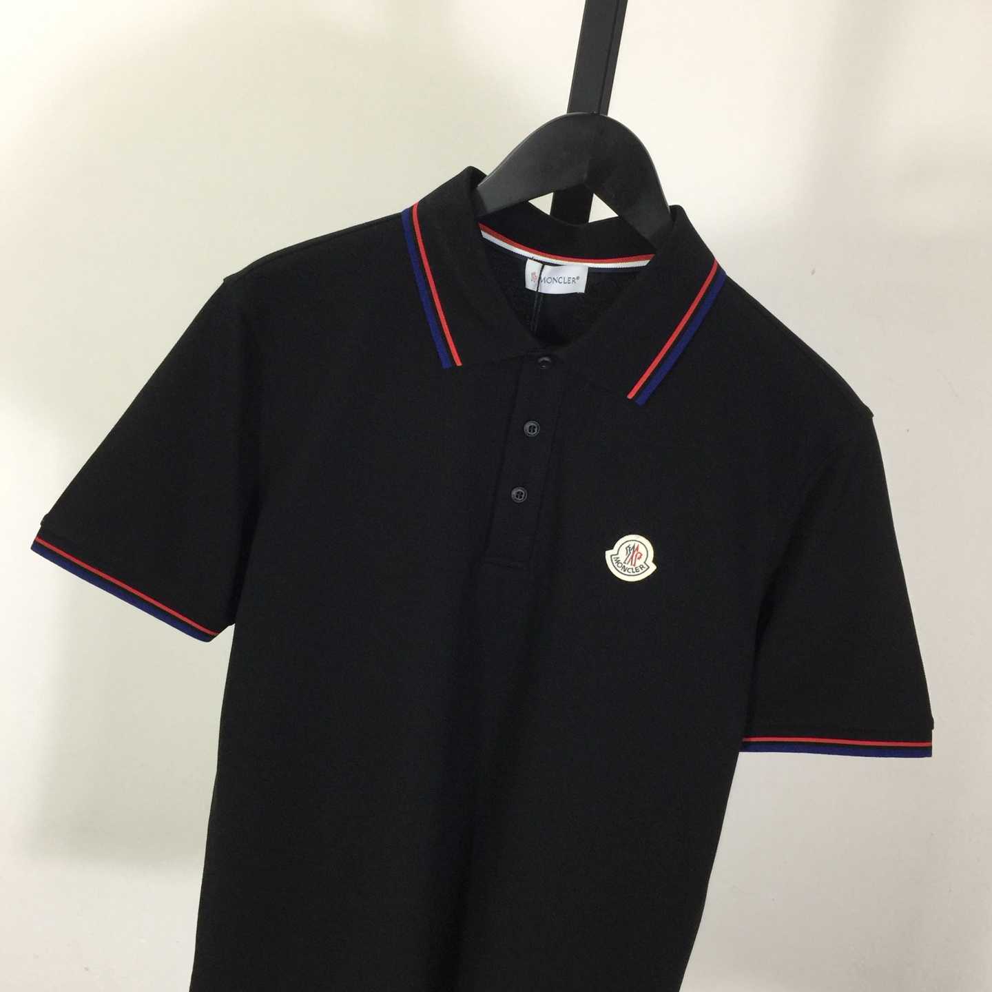 Moncler Logo Cotton Polo Shirt - DesignerGu