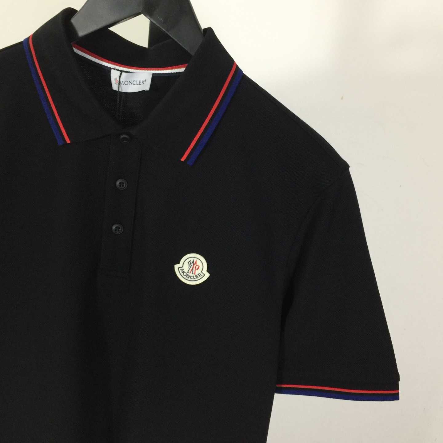 Moncler Logo Cotton Polo Shirt - DesignerGu