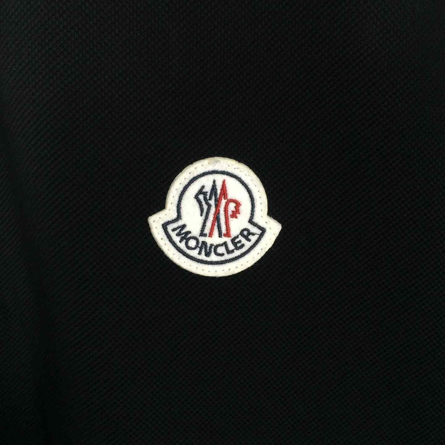 Moncler Logo Cotton Polo Shirt - DesignerGu