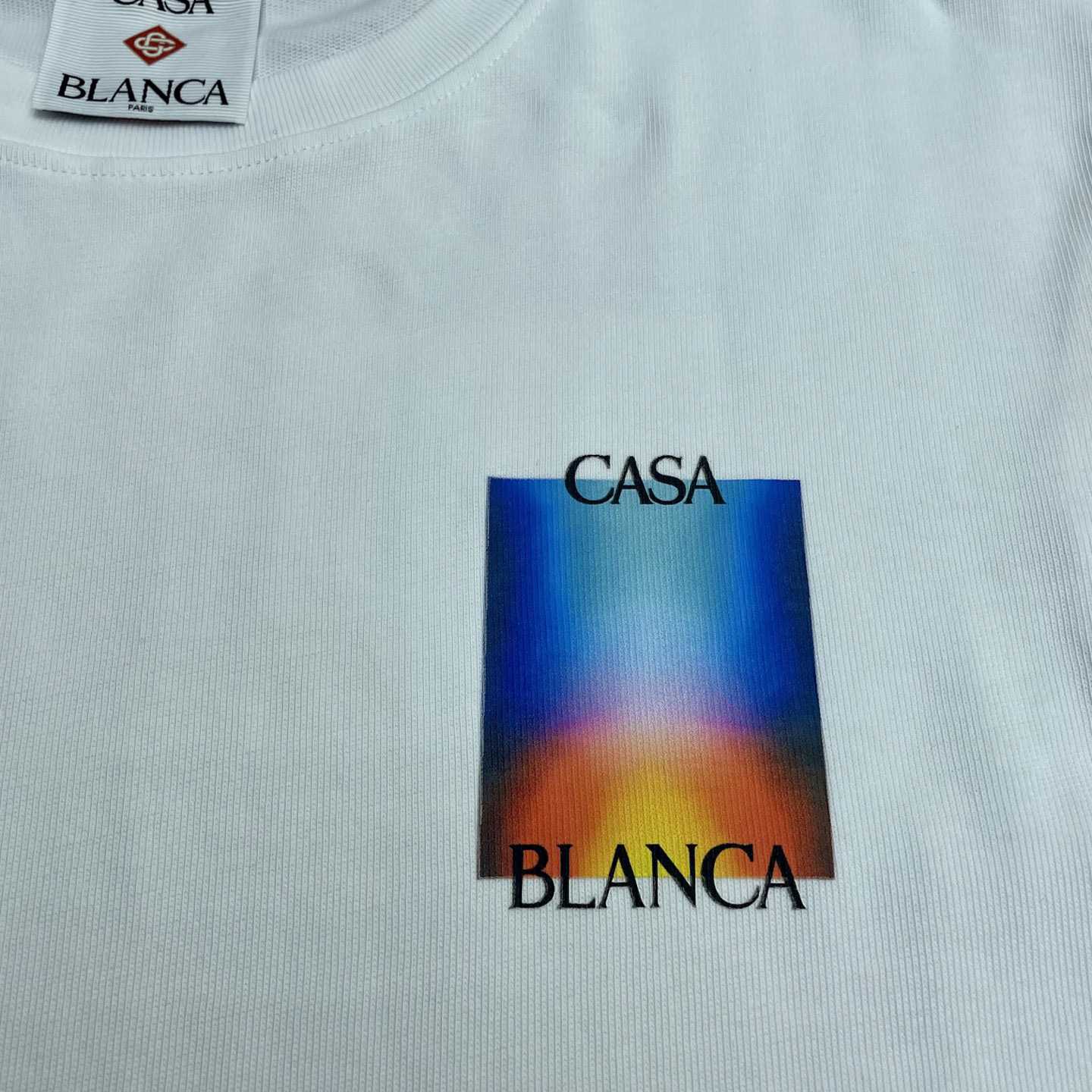 Casablanca Gradient Casa Logo T-Shirt   C986 - DesignerGu
