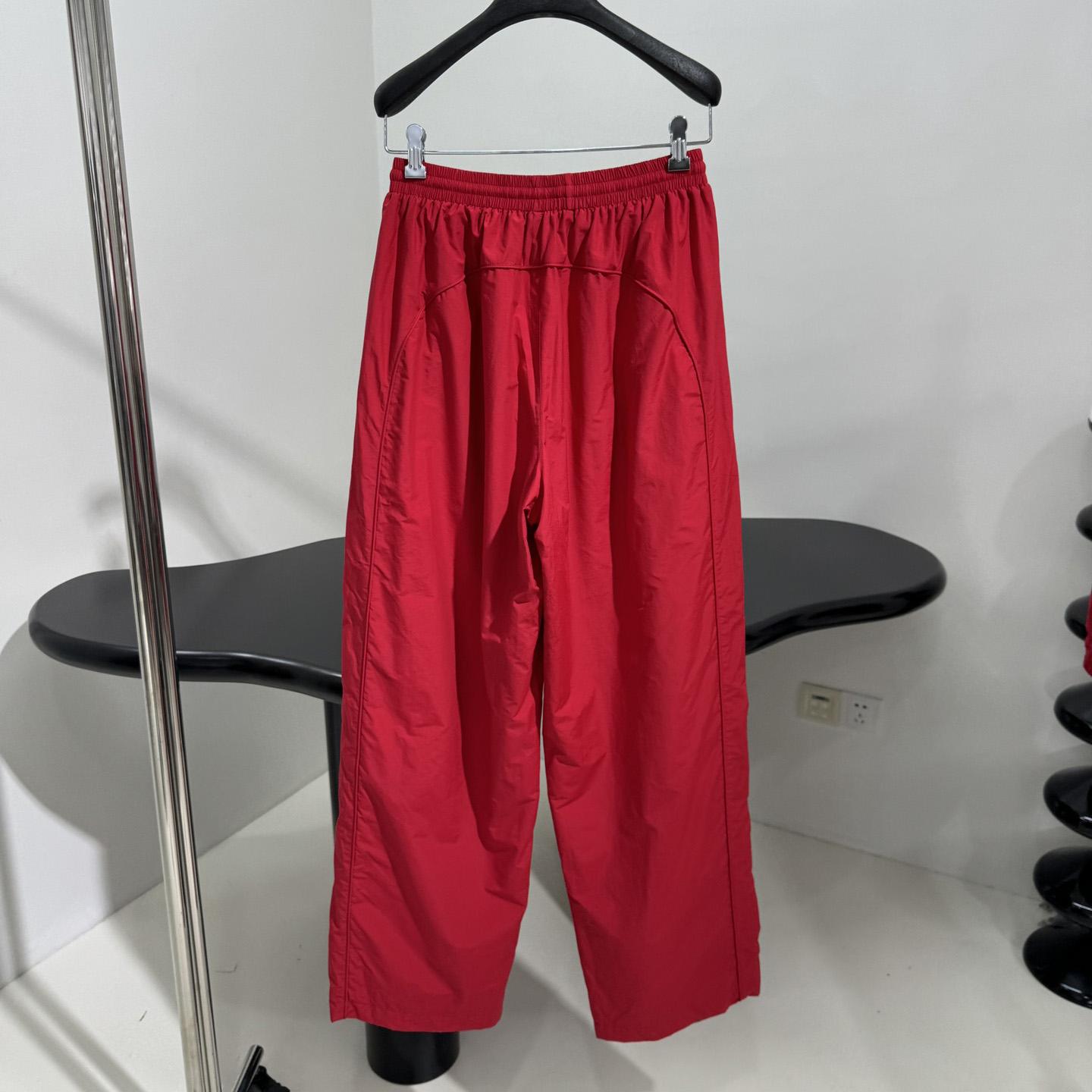 Balenciaga Paris Soccer Tracksuit Pant In Red - DesignerGu