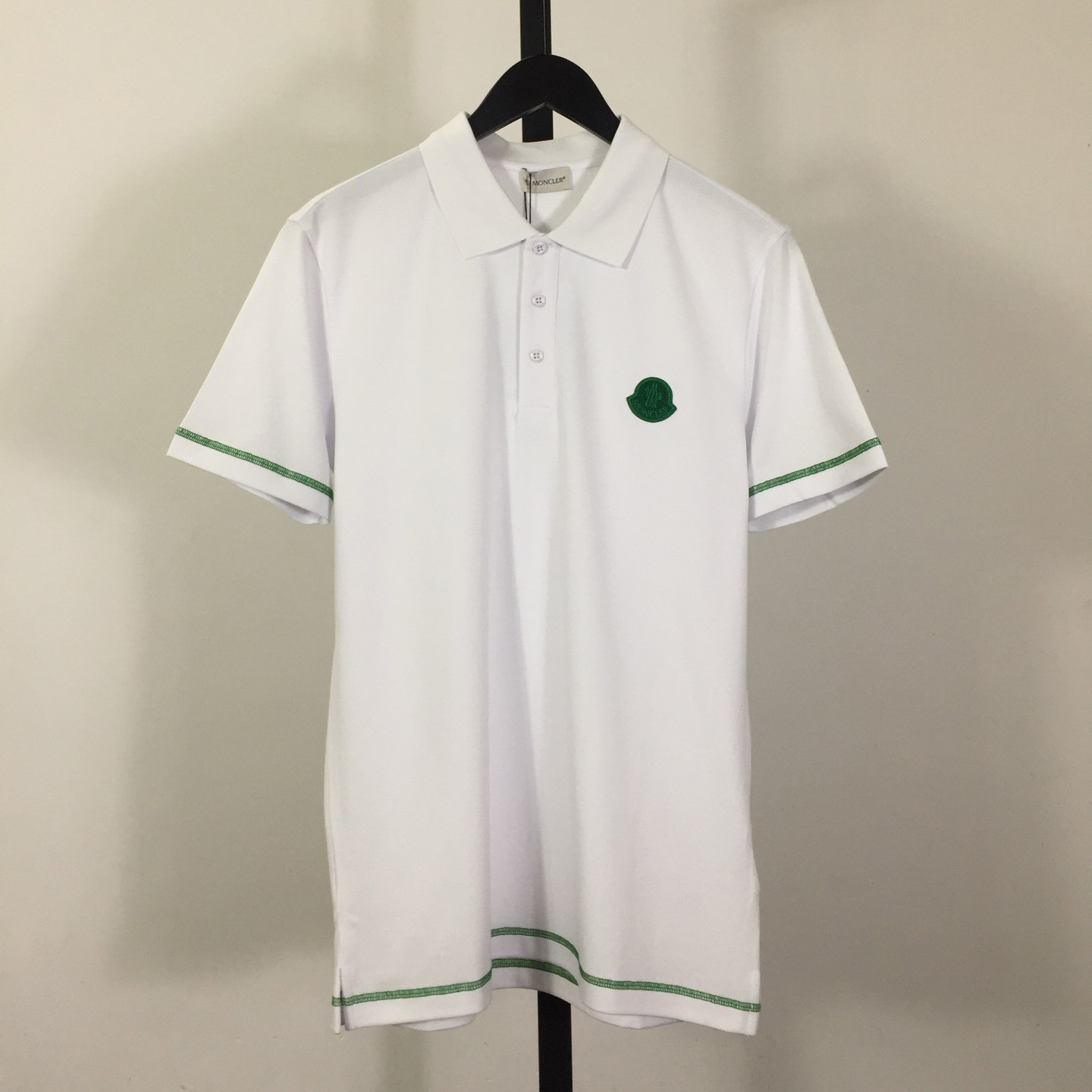 Moncler logo-patch Cotton Polo Shirt - DesignerGu