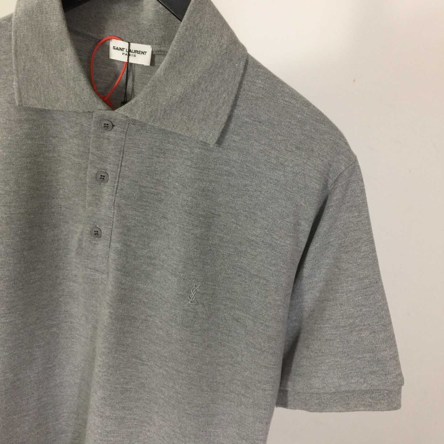 Saint Laurent Wool Knit Polo Top  - DesignerGu
