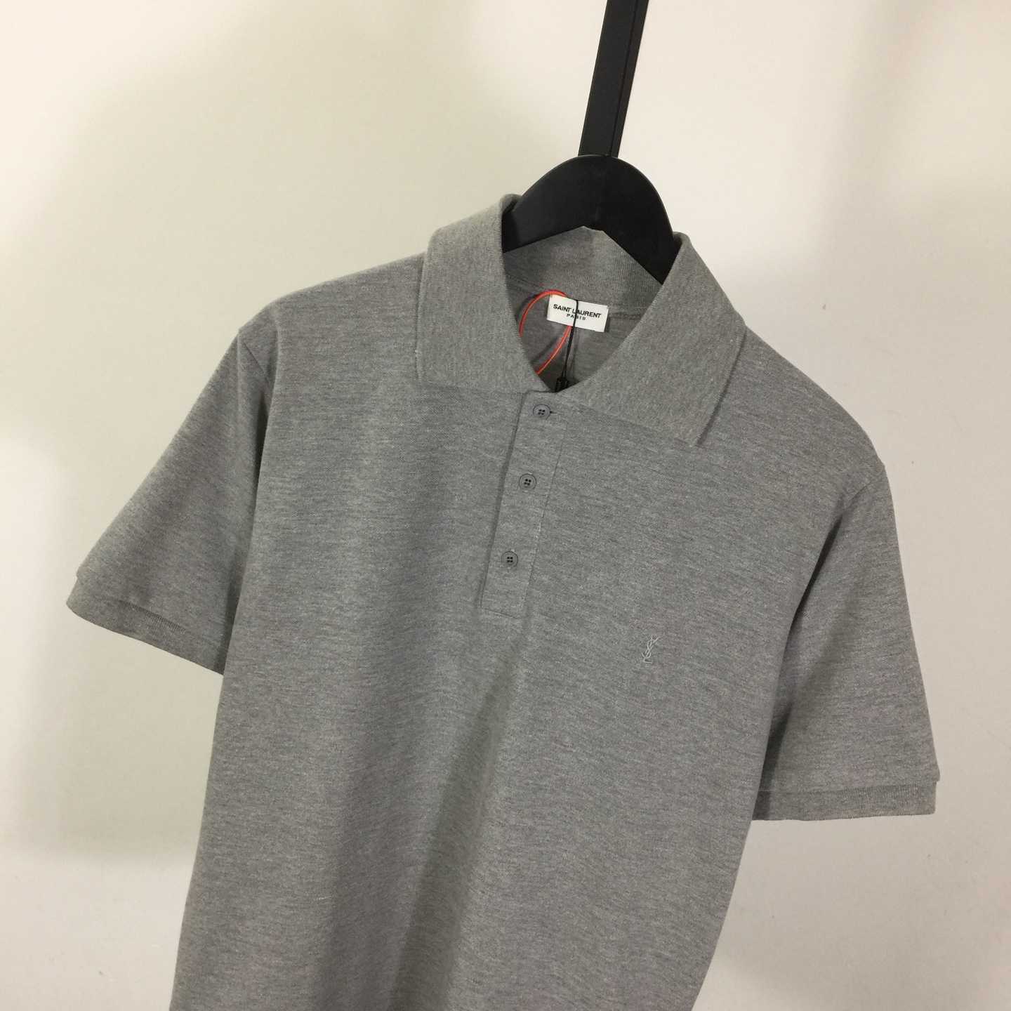 Saint Laurent Wool Knit Polo Top  - DesignerGu