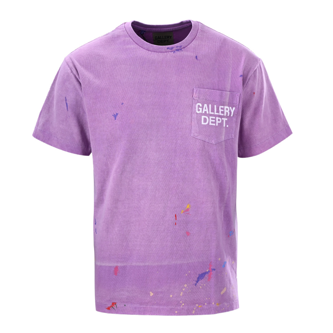 Gallery Dept. Vintage Logo Painted Tee 'Purple'  - DesignerGu