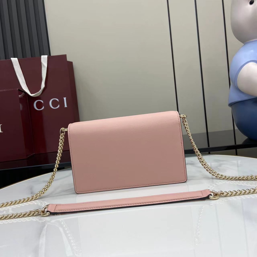 Gucci GG Emblem Wallet On Chain - DesignerGu
