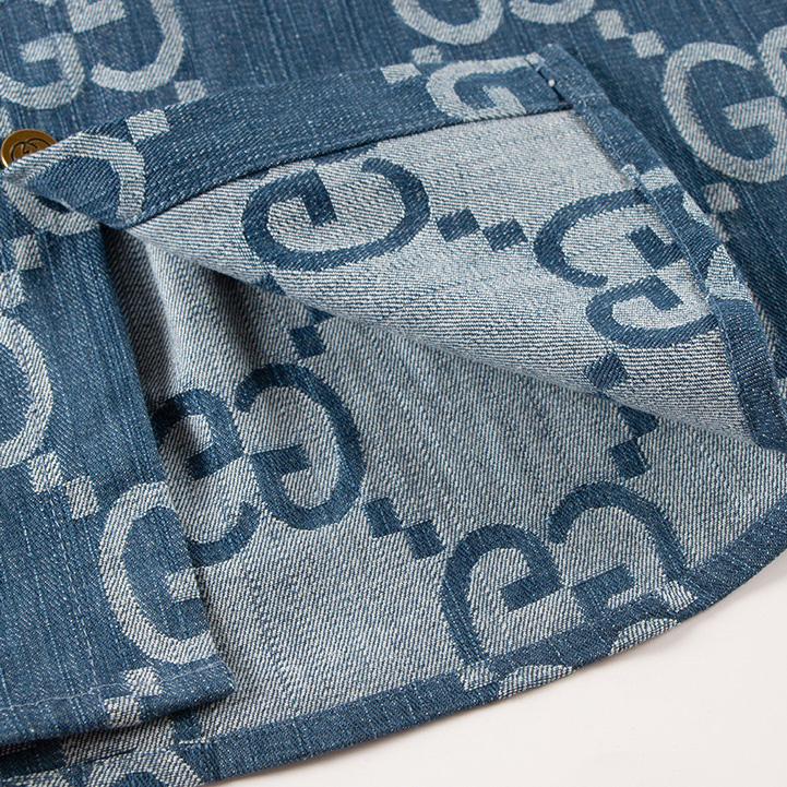 Gucci Jumbo GG Denim Shirt - DesignerGu
