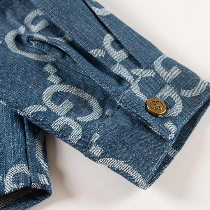 Gucci Jumbo GG Denim Shirt - DesignerGu