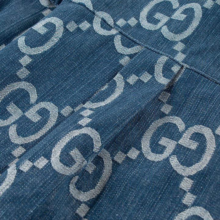 Gucci Jumbo GG Denim Shirt - DesignerGu