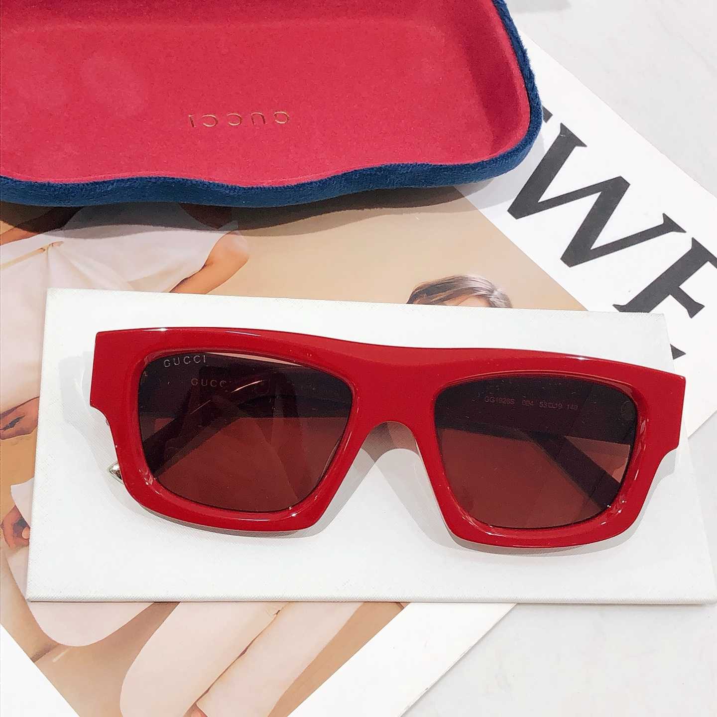 Gucci Rectangular Frame Sunglasses  GG1926s - DesignerGu