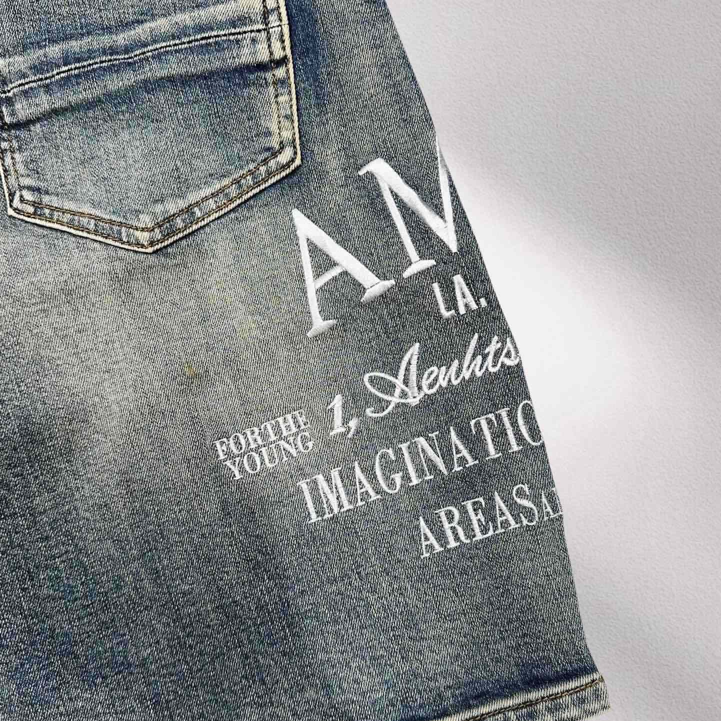 Amiri Denim Shorts     8002 - DesignerGu