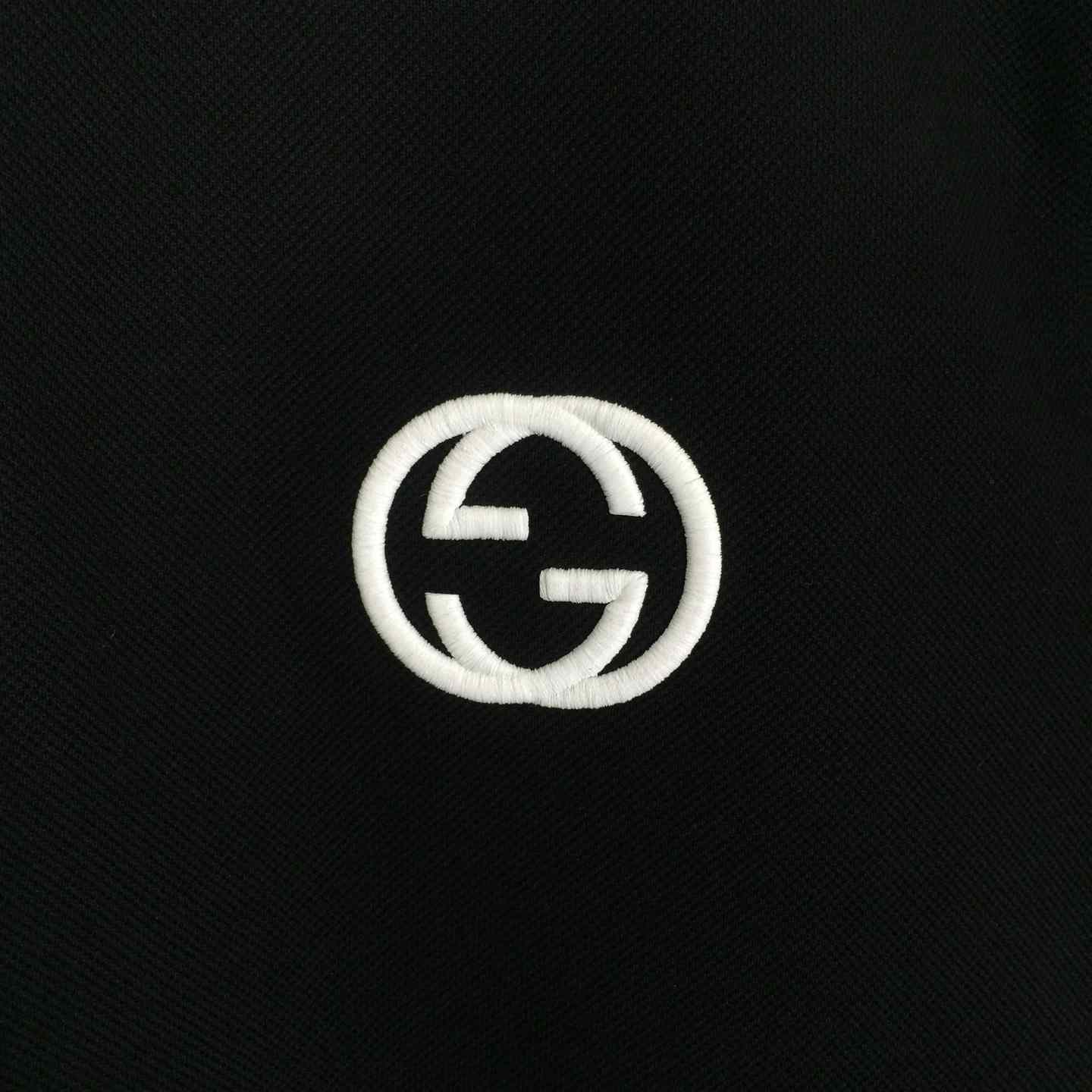 Gucci Interlocking G piqué polo shirt - DesignerGu