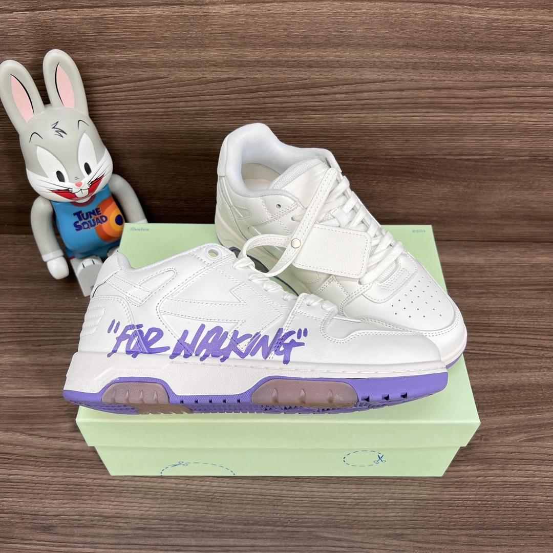 Off-White Out Of Office OOO "For Walking" Low Tops White - DesignerGu
