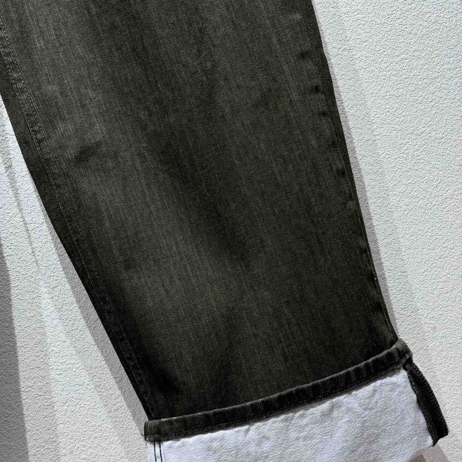 Bottega Veneta Turned Up Hem Wide-Leg Jeans - DesignerGu