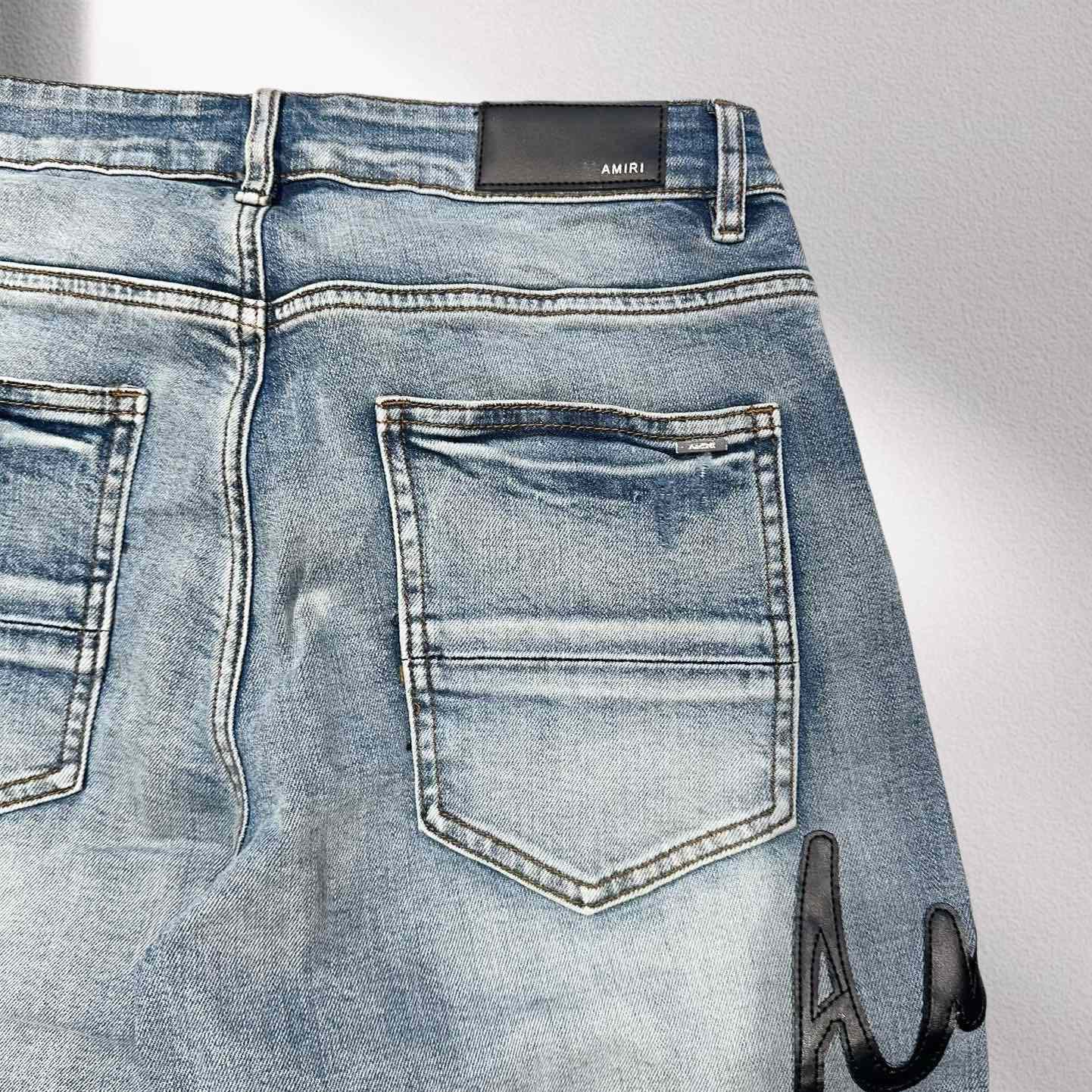 Amiri Denim Shorts     8004 - DesignerGu