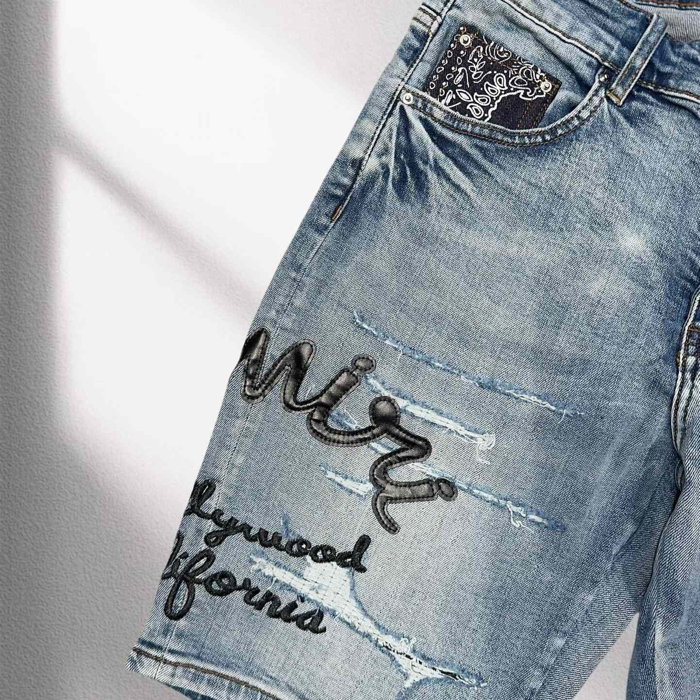 Amiri Denim Shorts     8004 - DesignerGu