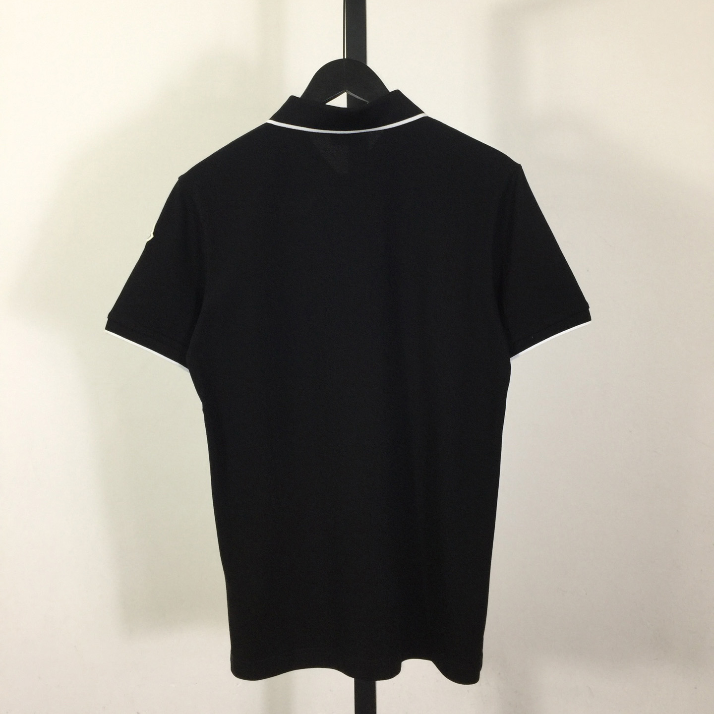 Moncler Black Striped Polo - DesignerGu