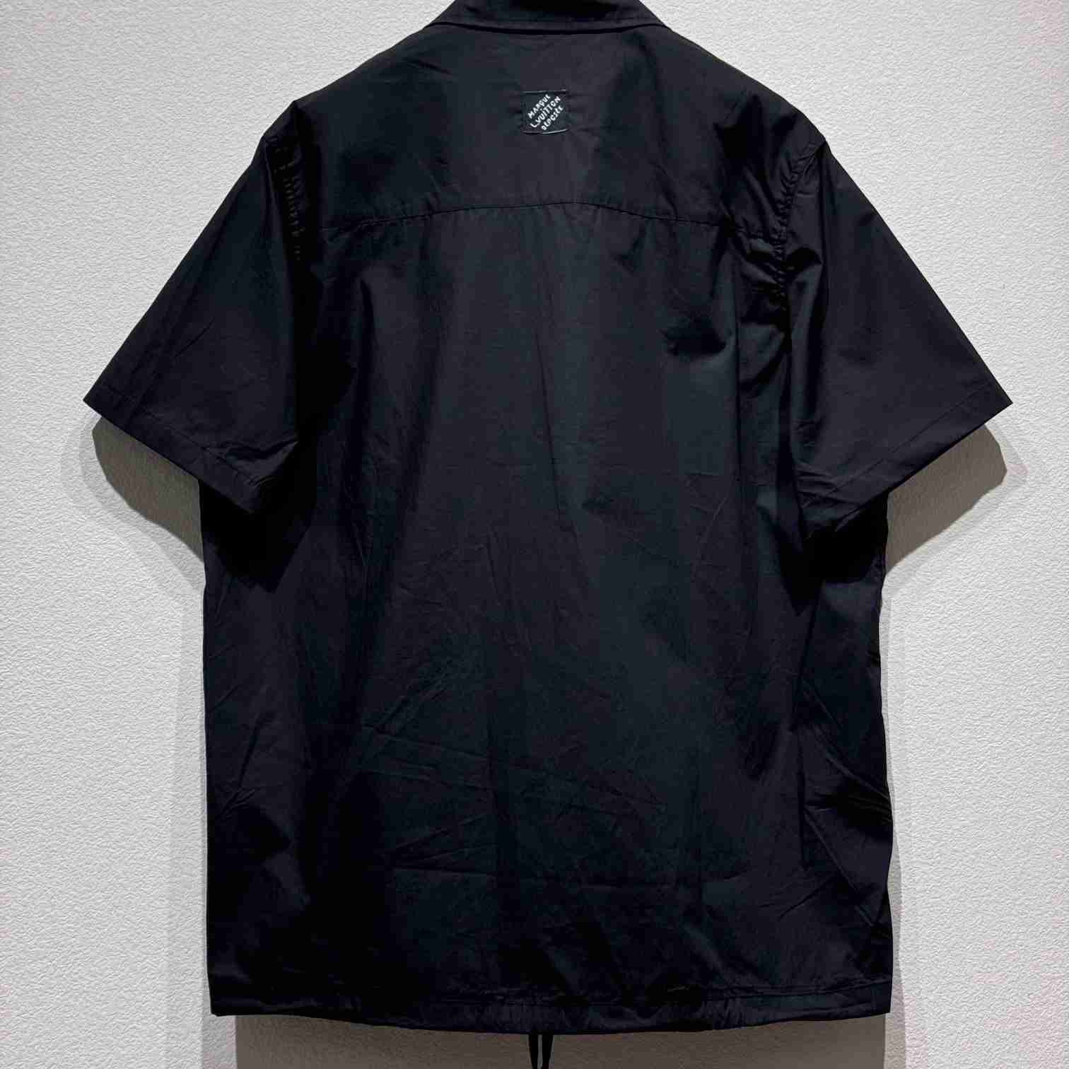 Louis Vuitton Monogram Flowers Embroidered Short-Sleeved Shirt   - DesignerGu