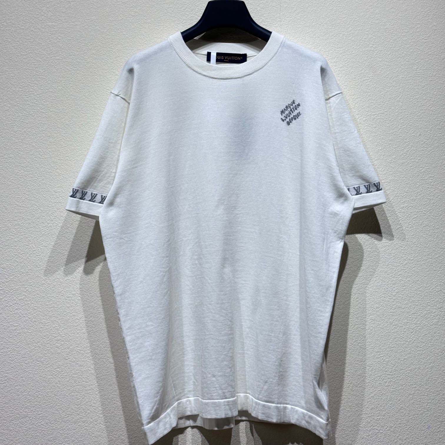 Louis Vuitton Short-Sleeved Cotton Crewneck   1AGKM5 - DesignerGu